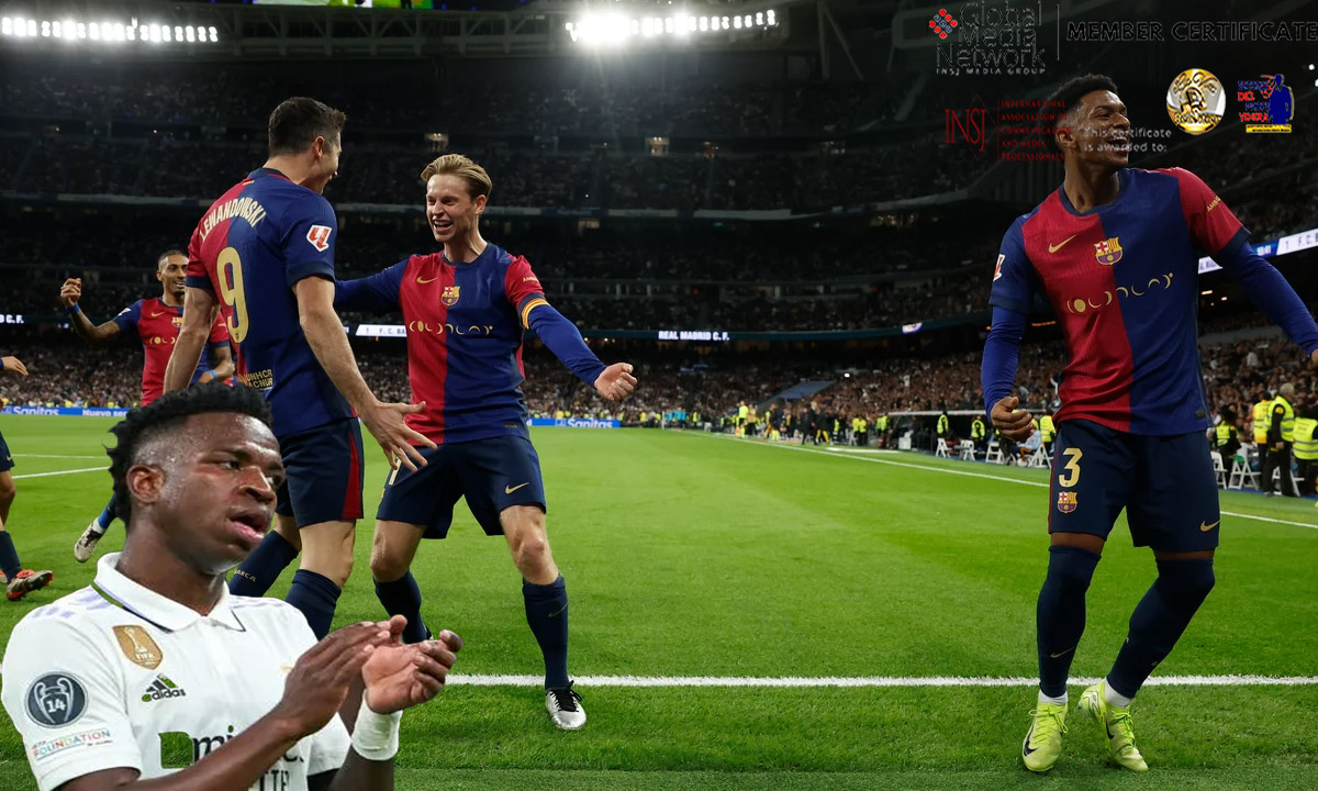 Barcelona pintó la casa blanca de azul blaugrana tras goleada al Real Madrid