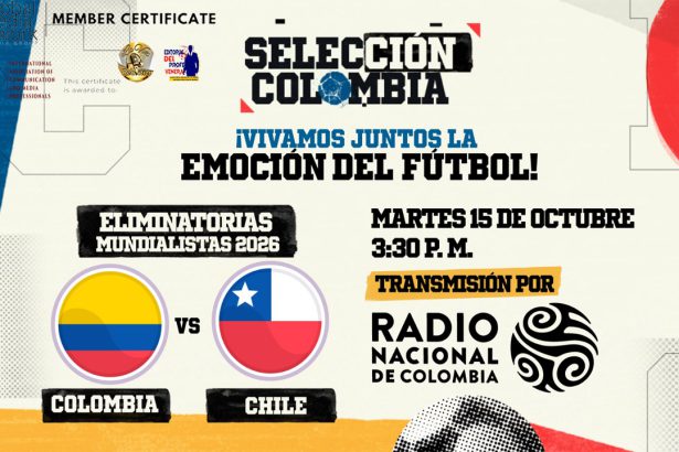 Encuentro entre Colombia y Chile se vivirá en RTVC Radio Nacional