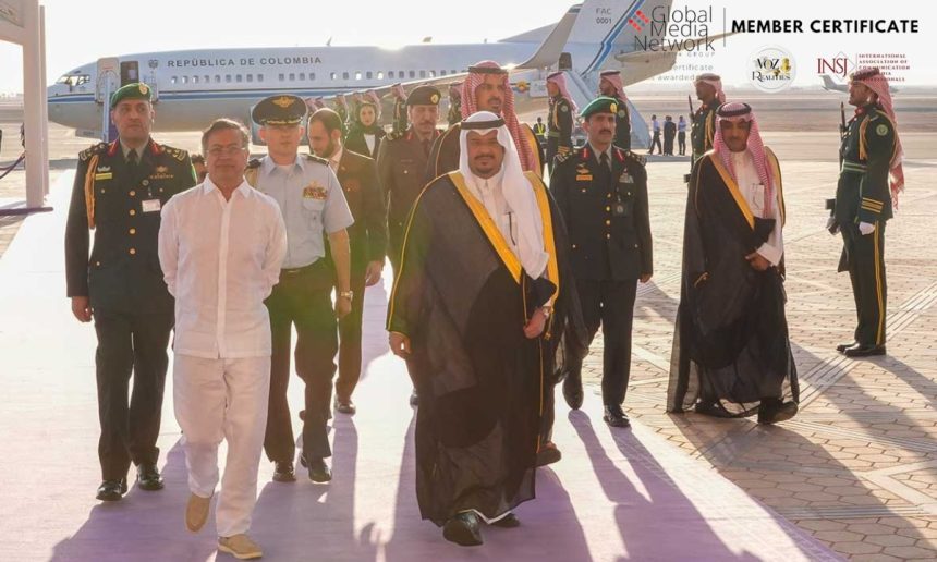 Presidente Gustavo Petro llegó a Arabia Saudita en busca de nuevas fronteras de cooperación e inversión sostenible