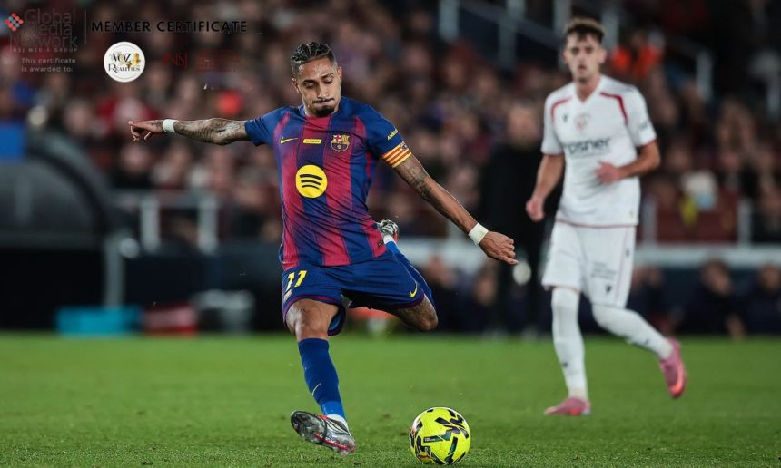 Raphinha enciende al Barça y sostiene una racha imparable en la Liga de España