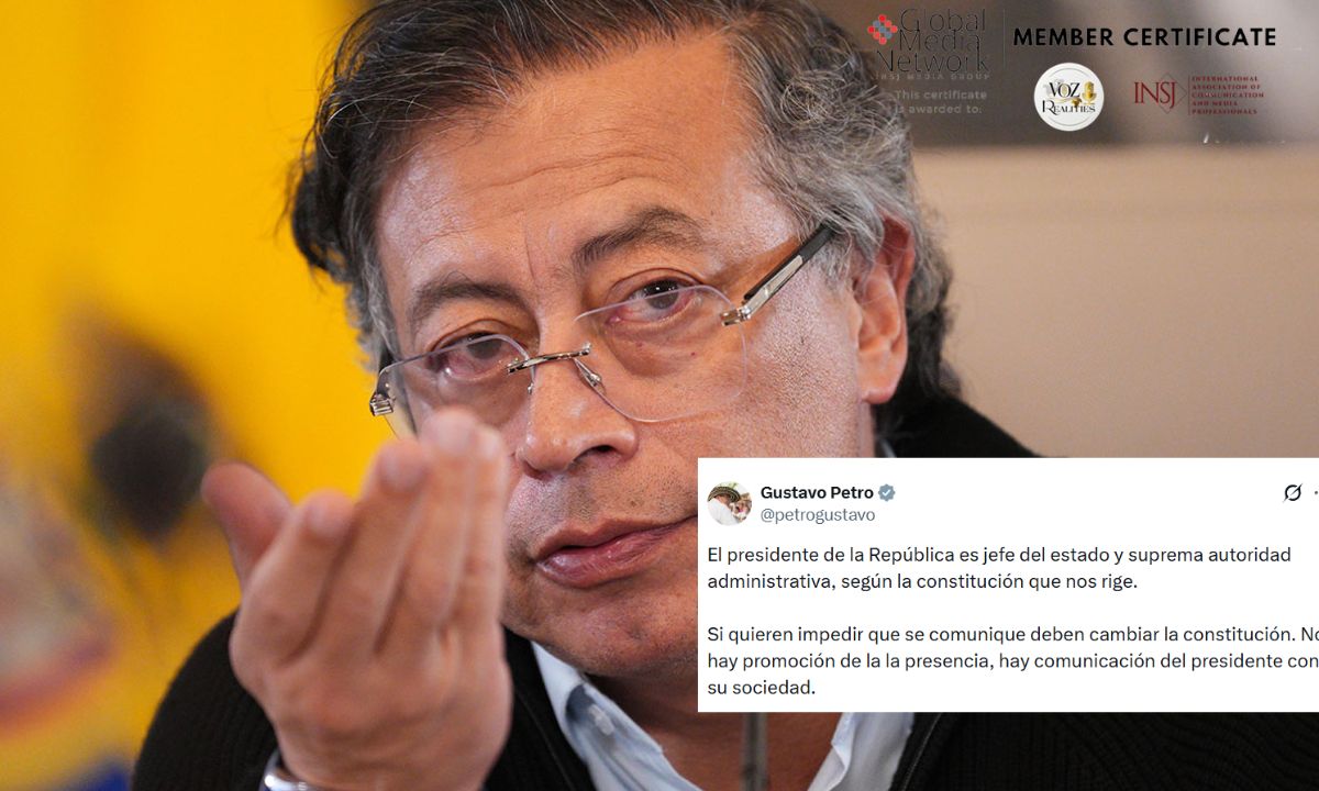 Presidente Gustavo Petro defiende su derecho constitucional a comunicarse con la ciudadanía frente a cuestionamientos judiciales