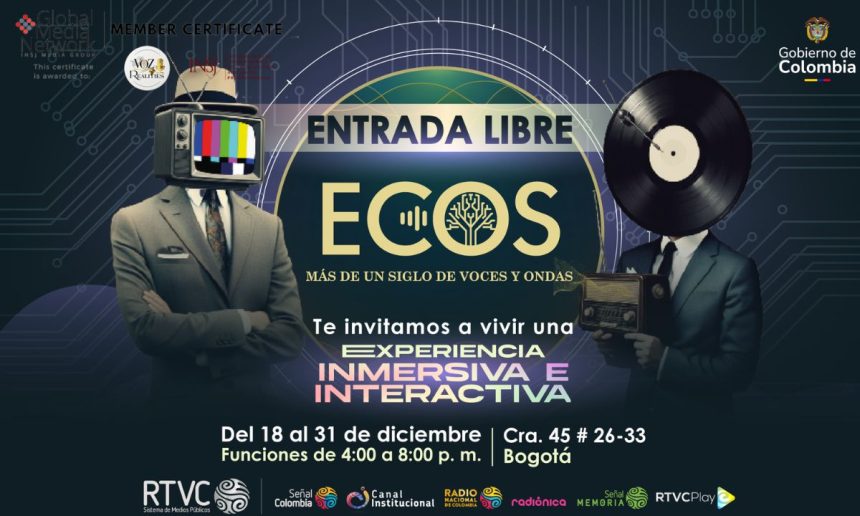 ECOS: un viaje sensorial por más de cien años de radio y televisión pública en Colombia
