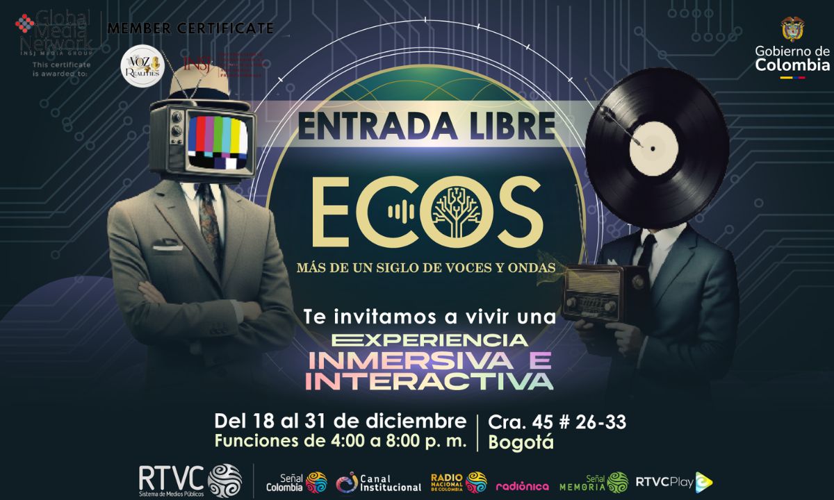 ECOS: un viaje sensorial por más de cien años de radio y televisión pública en Colombia
