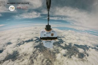 Inter Bogotá lleva su camiseta a la estratósfera y marca un hito inédito para el fútbol sudamericano