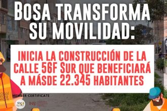 Arranca la construcción de la calle 56F Sur en Bosa: una obra clave para la movilidad y el espacio público