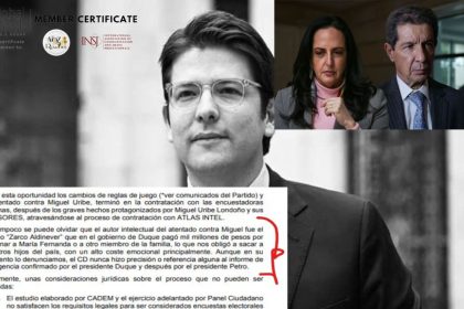 Renuncia de Cabal y Lafaurie al Centro Democrático: carta señala a “Zarco Aldinever” como autor intelectual del crimen de Miguel Uribe Turbay