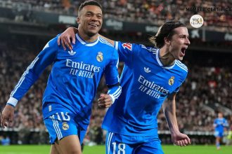 Real Madrid vence al Valencia en Mestalla y no le pierde pisada al Barcelona
