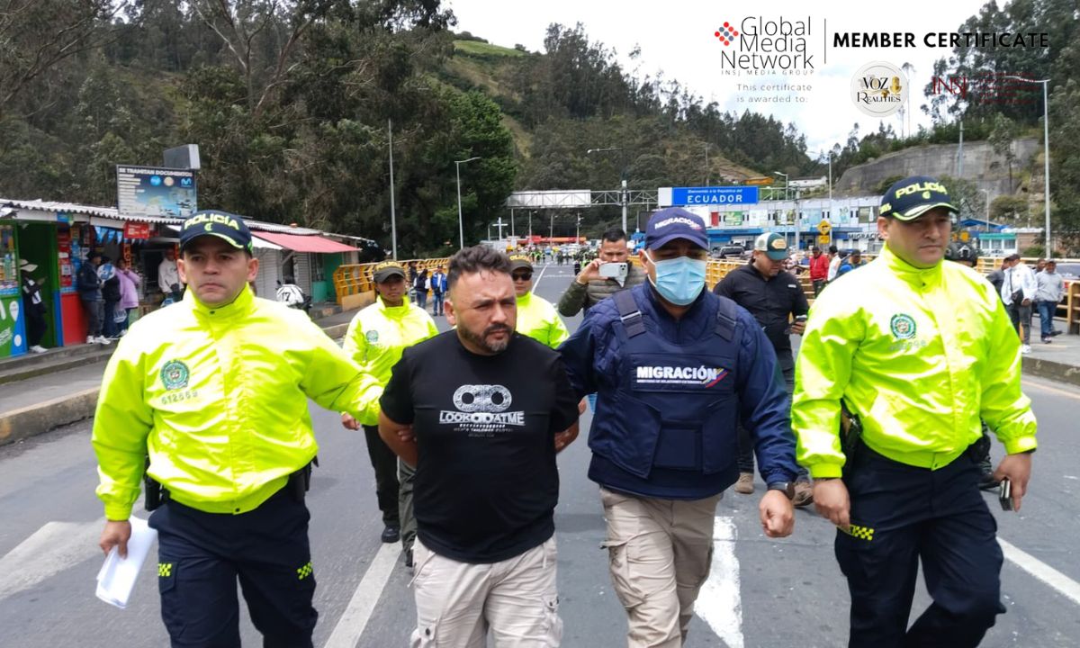 Alias Mizón fue entregado en Rumichaca bajo fuerte dispositivo de seguridad