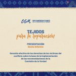 Cuatro años después del Informe de la Comisión de la Verdad, Colombia avanza en reparación, pero las víctimas aún enfrentan una deuda histórica Cuatro años después del Informe de la Comisión de la Verdad, Colombia avanza en reparación, pero las víctimas aún enfrentan una deuda histórica