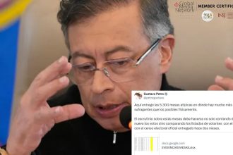 Petro pone en duda el preconteo electoral y abre un debate sobre la confianza en el sistema democrático