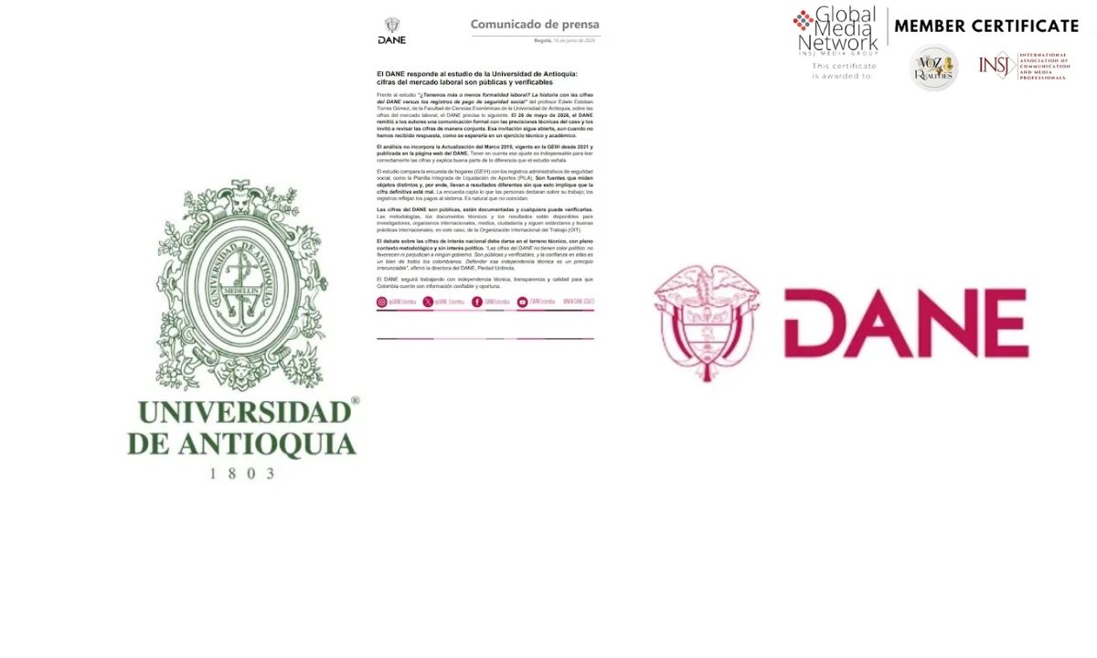 DANE responde a estudio de la Universidad de Antioquia y defiende la confiabilidad de las cifras del mercado laboral