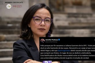 Jennifer Pedraza celebra renuncia de Juliana Guerrero a la UPC y cuestiona su permanencia