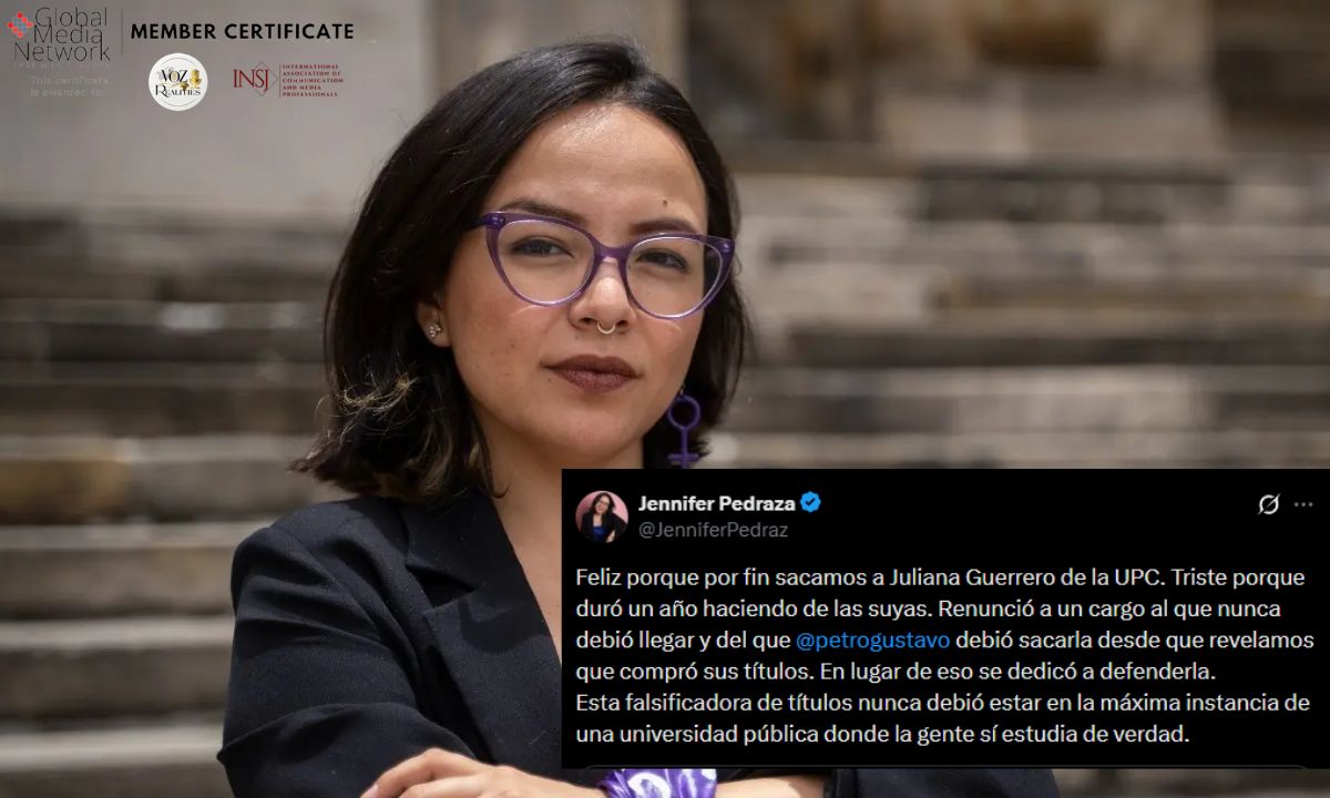 Jennifer Pedraza celebra renuncia de Juliana Guerrero a la UPC y cuestiona su permanencia