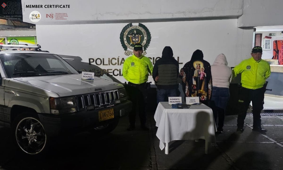 Investigación de un año permitió judicializar a tres personas por hurto de cableado en Subachoque