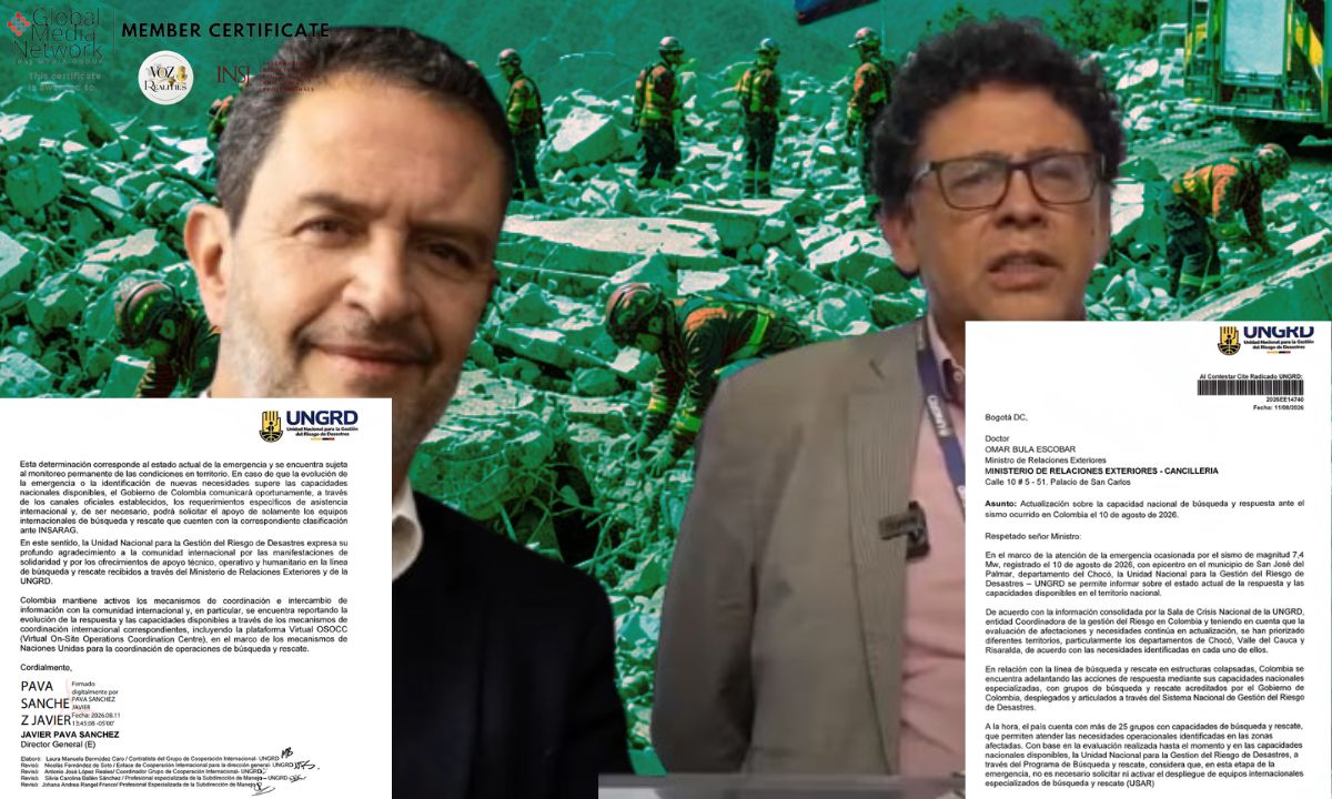 ¿Colombia rechazó la ayuda extranjera? La carta de la UNGRD revela qué decidió realmente
