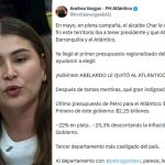 Atlántico perdería $635.823 millones en el presupuesto 2027, denuncia representante Andrea Vargas Atlántico perdería $635.823 millones en el presupuesto 2027, denuncia representante Andrea Vargas