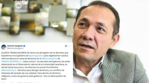 Exministro Sanguino alerta por posibles cambios a la reglamentación de la reforma laboral de Petro
