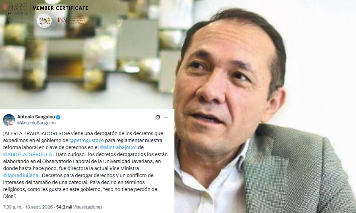 Exministro Sanguino alerta por posibles cambios a la reglamentación de la reforma laboral de Petro