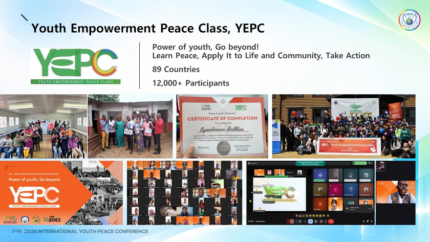 En la conferencia asistieron más de 12 jóvenes de 133 países. Cortesía HWPL