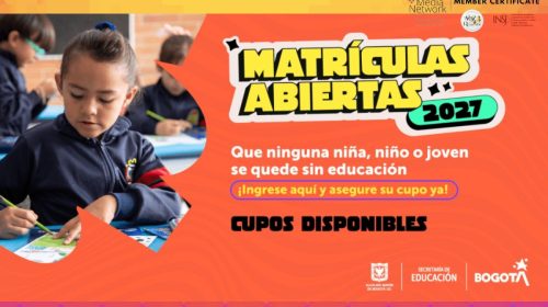 Bogotá abrió la solicitud de cupos para colegios públicos de 2027. Conozca las fechas, cómo hacer el trámite y qué pasa después de recibir la asignación