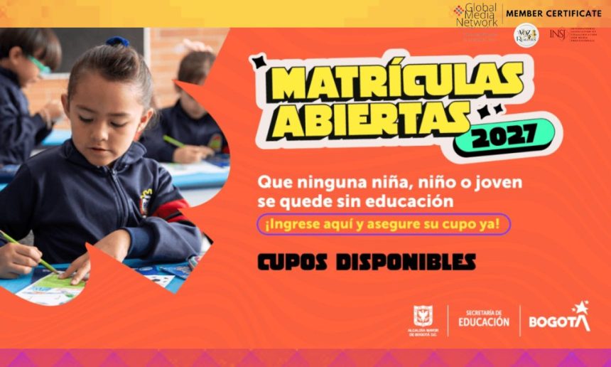 Bogotá abrió la solicitud de cupos para colegios públicos de 2027. Conozca las fechas, cómo hacer el trámite y qué pasa después de recibir la asignación