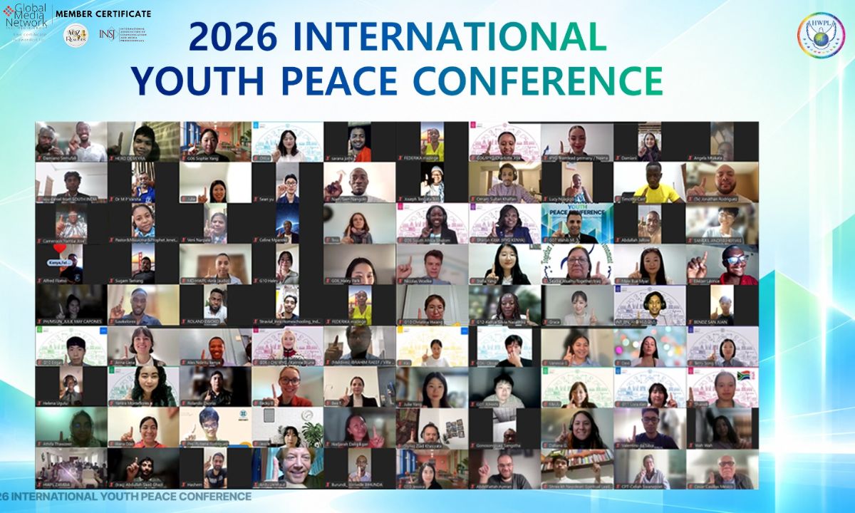 HWPL celebró la Conferencia Internacional de la Juventud por la Paz 2026, con avances de IPYG y su red de 1.890 organizaciones en 133 países